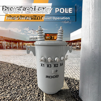 Transformateur toroïdal cylindrique immergé dans l'huile Wanbo-136 à sortie réglable 480V/440V 50/60Hz monophasé 10KVA-25KVA 6KV