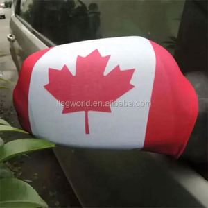 Canadian All Countries Custom Design Car <b>Window</b> Flag Elastic Fabrics Car Bonnet Banner Canada Flag Car Hood Mirror <b>Cover</b> - Product Image 4
