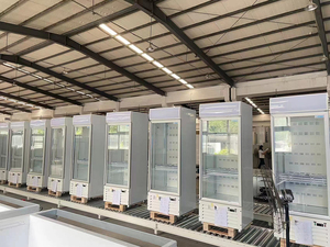 Présentoir à double porte coulissante pour réfrigérateur, bouteille de boisson, cola, étagère verticale en verre pour réfrigérateur - Product Image 5