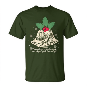 Camiseta con diseño de campana navideña de la película It's A Wonderful Life, diseño con cita de película navideña, ajuste unisex para adultos - Product Image 2