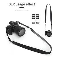 Sangle d'appareil photo en néoprène souple réglable et personnalisable pour photographes, voyages, prises de vue en extérieur, universelle, confortable pour le cou et l'épaule