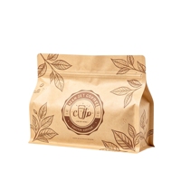 Sachet d'emballage alimentaire personnalisé imprimé, type stand-up, pour café, thé, gain de masse, snacks, avec valve et fermeture éclair, en papier
