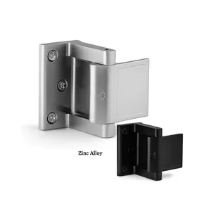 Easy Install Zinc Alloy Hotel Security Home Privacy Door Latch Upgrade Night Lock Inward Swinging Reinforcement Door Lock