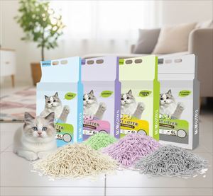 Premium High Quality Biodegradable Flushable Eco-Friendly 6L Tofu <b>Cat</b> Litter Fast Clumping Highly Adsorbent Dust-Free - Product Image 1
