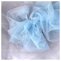 Tulle en maille rigide 20GSM, voile en polyester, tulle pour robe d'enfant, tulle en gros, tissu rigide à effet diamant