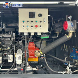 Pompe à béton portable à grande capacité à haute pression Corey électrique/diesel avec remorque et moteur - Product Image 6