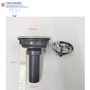 <span class=keywords><strong>Siphon</strong></span> d'évier de <span class=keywords><strong>cuisine</strong></span> moderne en acier inoxydable 430 de 110 mm, norme Venezuela, avec tuyau de 16 cm de long, facile à <span class=keywords><strong>nettoyer</strong></span> - Product Image 4