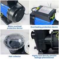 Pompe de piscine Water Faery à haut rendement énergétique 110v 220v 380v 0.35hp 1hp, circulation silencieuse de l'eau pour piscine