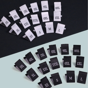 Bán buôn Chất lượng cao dệt quần áo kích thước nhãn trong S M L XL XXL XXXL siez nhãn cho hàng may mặc Giày túi quần áo - Product Image 1