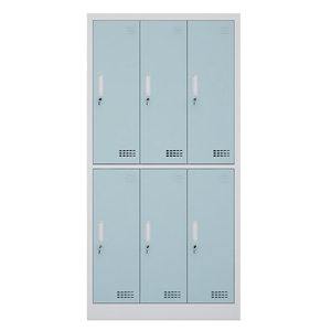 3 Door Metal <b>Clothes</b> <b>Cupboard</b> Cabinet Key Locker Metal 3 Door Clothing Locker Cabinet Armadietto Spogliatoio Cantiere - Product Image 4