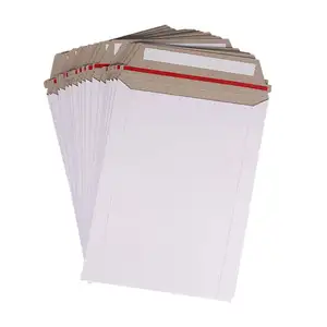 9X12 אינץ עצמי חותם תמונה מסמך הדיוורים Custom להישאר שטוח לבן קרטון מעטפות