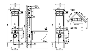BF3007 Tanque de inodoro de doble descarga Ventana de nivel de agua Diseño moderno Ahorro de agua Plástico PP ecológico Fácil mantenimiento CE - Product Image 4