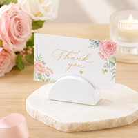 Porte-cartes de visite en bois, support moderne et simple pour photos et notes, support décoratif pour cartes de nom de table de mariage