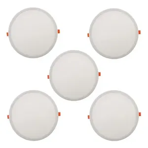 Moderna lampada a LED 20W regolabile luce calda pacchetto 5 pezzi ETL per uso ufficio interno G10/SMD/COB 6000K struttura bianca - Product Image 3