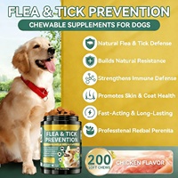 Friandise à mâcher souple OEM pour la prévention des puces et tiques chez le chien avec huile de poisson et vitamine E, soutien immunitaire, santé de la peau et du pelage, prévention orale