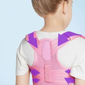 <b>Pink</b>/blue Elastics Bands Used for Comfortable Adjustable Soft Children Lumbar Back Support - Product Image 3
