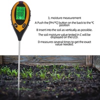 Testeur numérique de sol 4 en 1, nouveau, capteur d'humidité et de température, testeur du Ph du sol, pour les plantes de jardin, les vergers, vignes