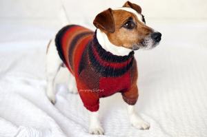 Qiqu-ropa personalizada para mascotas, suéter de punto cálido para perros pequeños, chihuahua, <span class=keywords><strong>Jack</strong></span>, <span class=keywords><strong>Terrier</strong></span>, invierno, nuevo diseño - Product Image 2