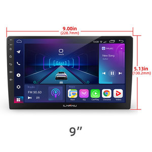 Autoradio avec écran tactile 10,1 pouces, prise en charge de <span class=keywords><strong>YouTube</strong></span> Video/CarPlay sans fil/Android Auto, lecteur FM, OEM/ODM - Product Image 2