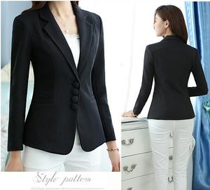 Blazer da Donna Taglie Forti <span class=keywords><strong>S</strong></span>-6XL, Giacche Eleganti da Lavoro, Completo da Ufficio, Blazer Monopetto Slim per Donna d'Affari - Product Image 6