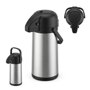 Wholesale Stainless Steel Vacuum Airpot Coffee <b>Dispenser</b> with Pump Thermal Carafe for Hotel Restaurant - Product Image 1