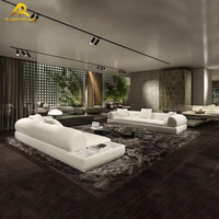 Ensemble de canapés modulaires confortables Minimalist Milan Supermoon trois places, canapé de sol pour salon et chambre à coucher