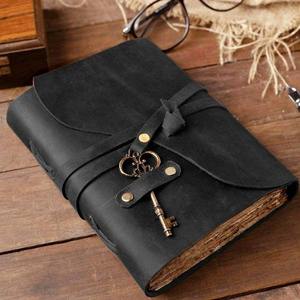 Luxury Genuine Leather <b>Diary</b> Journal <b>A5</b> Handmade Notebook with Deckle Edge Paper Vintage Leather Writing Planner Travel Notebook - Product Image 1