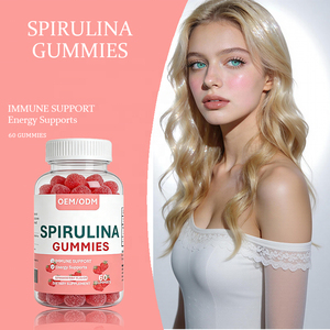 Organic spirulina powder Antioxidant Boost Immunity Spirulina Gummies for Adults Men Women Health Care Vitamins <b>Gummy</b> <b>Candy</b> - Product Image 2