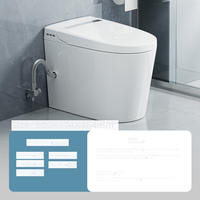 Vente en gros de toilettes intelligentes IPX4 avec télécommande, siège chauffant étanche, bidet automatique, double chasse d'eau, toilettes électriques intelligentes modernes