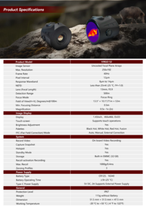 Mini <span class=keywords><strong>casque</strong></span> portée portée thermique infrarouge Vision nocturne monoculaire infrarouge thermique Vision nocturne télescope pour dispositif de Vision nocturne - Product Image 6