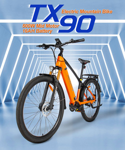 Bicicleta Eléctrica de Montaña TX90 de 29 Pulgadas con Motor Central de 250W y 45km/h, 48V 13Ah, 7 Velocidades, para Desplazamientos al Aire Libre TX90-29 750W - Product Image 5