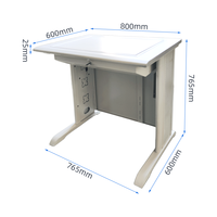 Mobilier éducatif en gros Table d'étude pour étudiants Moniteur caché Bureau d'ordinateur rabattable pliable verrouillable pour l'école