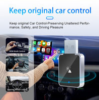 Adaptateur CarPlay sans fil USB A filaire vers sans fil en alliage AI 2-en-1 pour voiture, compatible CarPlay et Android Auto