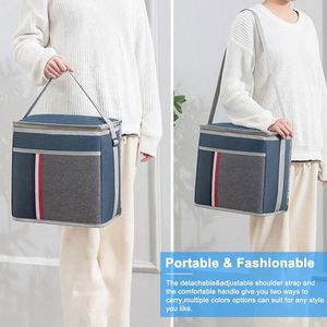 Bolsa de Almuerzo Multifuncional Portátil, Impermeable y a Prueba de Fugas, Bolsa Térmica de Oxford para el Trabajo o Picnic - Product Image 5