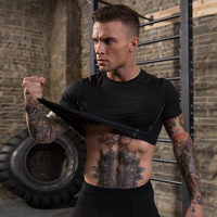 T-shirt de compression à manches courtes à séchage rapide pour hommes, chemise de compression pour entraînement de course à pied, couche de base de compression pour basket-ball