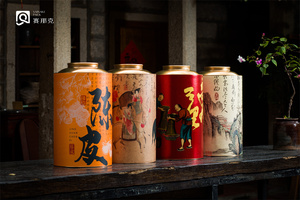 Lớn kín các tông lọ bao bì mà không cần máy niêm phong lớn Composite giấy lon tùy chỉnh thiết kế Kraft lon - Product Image 6