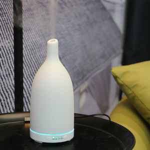 Luxe Etherische Olie Keramische Geurverspreider Steen Houtnerf 100Ml Diffusers - Product Image 1