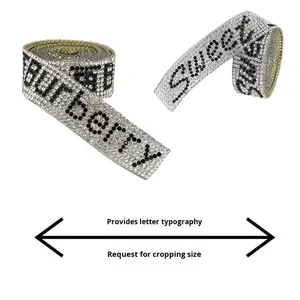 شريط حجر الراين الإصلاح الساخن إكسسوارات ديي الملابس حذاء فلاش أجزاء قبعة للسراويل فساتين-أحجار الراين عالية الجودة لتزيين الخياطة - Product Image 6