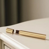 CHENLANG Tube de rangement portable en laiton satiné pour bâtonnets d'encens, durable, écologique, conteneur parfumé, toutes saisons, multi-styles