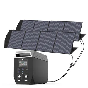 Lifepo4-Paquete de batería de repuesto, estación de energía portátil, generador Solar de CA 2000W 2000Wh con 3 puertos 2000W pico 4000W salida de CA