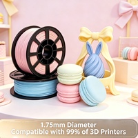 Filament d'imprimante 3D PLA mat Macaron 1,75 mm 1 kg – Faible déformation, matériau sûr pour artisanat et ornements FDM
