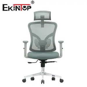 Sinonis Chaise élévatrice de direction moderne Appui-tête réglable en maille ergonomique pivotante en tissu rotatif confortable pour la maison ou l'école - Product Image 1