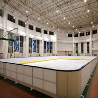 ZSPE Budget-Friendly PE Ice Hockey Dashers Board: Barrières en plastique légères et rentables pour les patinoires communautaires