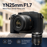 Objectif Yongnuo YN 25mm F1.7M AF à focale fixe en métal pour appareil photo hybride Olympus Micro 4/3 MFT, objectif portrait