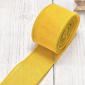 ริบบิ้นปอกระเจาแบบมีขอบลวดคุณภาพพรีเมียม แข็งแรง ทนทาน สามารถขึ้นรูปได้ เหมาะสำหรับทำโบว์ ตกแต่งเก้าอี้งานแต่งงาน และงานปาร์ตี้ - Product Image 1