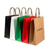 Sacs en papier kraft blanc et brun en gros, impression de logo personnalisée, sacs d'emballage pour farine de blé et de maïs, sacs en papier alimentaire pour pain