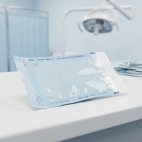 Sacs de stérilisation 90x260mm - Papier 60gsm + Film PE/CPP 5.2S Autoclavables, 200 Sachets/Boîte pour Instruments Dentaires et Médicaux