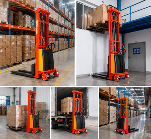 Apilador Semieléctrico de 1.5 Toneladas, Altura de Elevación de 2m-4m, Autocargable para Almacén - Product Image 6