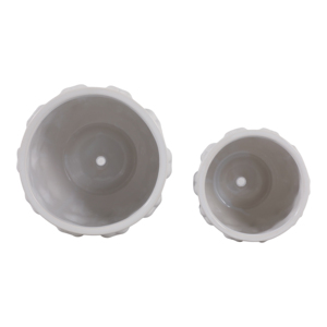 Set di 2 vasi in ceramica con cuori in rilievo per uso interno ed esterno - Product Image 6