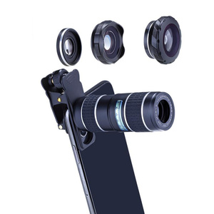 Kit <span class=keywords><strong>de</strong></span> lentes teleobjetivo 5 en 1, Clip Universal 12X, telescópico 4K HD, gran angular, Macro <span class=keywords><strong>ojo</strong></span> <span class=keywords><strong>de</strong></span> <span class=keywords><strong>pez</strong></span>, lente <span class=keywords><strong>de</strong></span> teléfono - Product Image 3